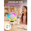 Renkli Işıklı Astronot Mini Bluetooth Speaker ve Karaoke Mikrofon