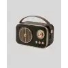 Retro Tarz Kablosuz Radyo – Bluetooth, USB ve TF Kart Girişli