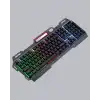 RGB Aydınlatmalı Klavye Mouse Seti – USB Bağlantılı, Türkçe Q, Ayarlanabilir DPI, Ergonomik Yapı