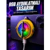 RGB Işıklı Manyetik Telefon Oyun Soğutucu Fan