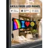 RGB LED Panel – USB Güç Girişli, GIF ve Yazı Gösterimli Akıllı Ekran
