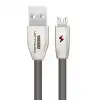 S53 Led Işıklı Micro Usb Kablo 1m 3a - Siyah