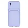 Samsung Galaxy A01 Core Kılıf Kelvin Kartvizitli Silikon - Lila