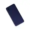 Samsung Galaxy A01 Core Kılıf Nano İçi Kadife Silikon - Lacivert