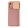Samsung Galaxy A01 Core Kılıf Palm Buzlu Kamera Sürgülü Silikon - Pembe