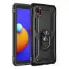 Samsung Galaxy A01 Core Kılıf Sofya Yüzüklü Silikon Kapak - Siyah