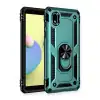Samsung Galaxy A01 Core Kılıf Sofya Yüzüklü Silikon Kapak - Yeşil