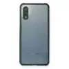 Samsung Galaxy A02 Kılıf Miami Şeffaf Silikon - Koyu Yeşil