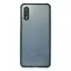 Samsung Galaxy A02 Kılıf Miami Şeffaf Silikon - Koyu Yeşil