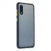 Samsung Galaxy A02 Kılıf Miami Şeffaf Silikon - Lacivert