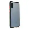 Samsung Galaxy A02 Kılıf Miami Şeffaf Silikon - Siyah