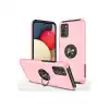 Samsung Galaxy A02s Kılıf Elit Yüzüklü Kapak - Pembe