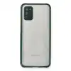 Samsung Galaxy A02s Kılıf Miami Şeffaf Silikon - Koyu Yeşil
