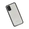 Samsung Galaxy A02s Kılıf Miami Şeffaf Silikon - Siyah