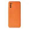 Samsung Galaxy A02s Kılıf Nano İçi Kadife Silikon - Turuncu