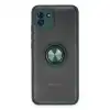 Samsung Galaxy A03 Kılıf Montreal Yüzüklü Silikon Kapak - Yeşil