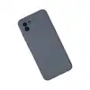 Samsung Galaxy A03 Kılıf Nano İçi Kadife Silikon - Gri