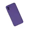 Samsung Galaxy A03 Kılıf Nano İçi Kadife Silikon - Mor