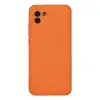 Samsung Galaxy A03 Kılıf Nano İçi Kadife Silikon - Turuncu