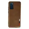 Samsung Galaxy A03s Kılıf Loop Deri Silikon - Kahverengi