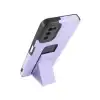 Samsung Galaxy A03s Kılıf Mega Standlı Silikon - Lila