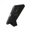 Samsung Galaxy A03s Kılıf Mega Standlı Silikon - Siyah