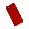 Samsung Galaxy A03s Kılıf Nano İçi Kadife Silikon - Kırmızı