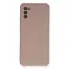 Samsung Galaxy A03s Kılıf Nano İçi Kadife Silikon - Pudra
