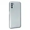 Samsung Galaxy A03s Kılıf Nano İçi Kadife Silikon - Sky Blue