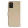 Samsung Galaxy A03s Kılıf Trend S Plus Kapaklı Kılıf - Gold