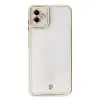 Samsung Galaxy A04 Kılıf Liva Lens Silikon - Beyaz