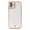 Samsung Galaxy A04 Kılıf Liva Lens Silikon - Rose