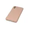 Samsung Galaxy A04 Kılıf Nano İçi Kadife Silikon - Pudra