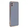 Samsung Galaxy A04 Kılıf Volet Silikon - Mavi