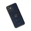 Samsung Galaxy A04e Kılıf Pars Lens Yüzüklü Silikon - Lacivert