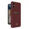 Samsung Galaxy A05 Kelvin Kartvizitli Silikon - Bordo