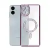 Samsung Galaxy A06 Joke Simli Magneticsafe Kılıf - Derin Mor