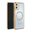 Samsung Galaxy A06 Joke Simli Magneticsafe Kılıf - Gold