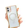 Samsung Galaxy A06 Joke Simli Magneticsafe Kılıf - Gold