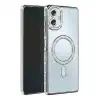 Samsung Galaxy A06 Joke Simli Magneticsafe Kılıf - Gümüş