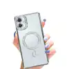 Samsung Galaxy A06 Joke Simli Magneticsafe Kılıf - Gümüş