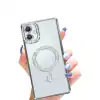 Samsung Galaxy A06 Joke Simli Magneticsafe Kılıf - Gümüş