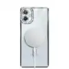 Samsung Galaxy A06 Joke Simli Magneticsafe Kılıf - Gümüş