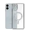 Samsung Galaxy A06 Joke Simli Magneticsafe Kılıf - Gümüş