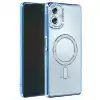 Samsung Galaxy A06 Joke Simli Magneticsafe Kılıf - Mavi