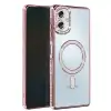 Samsung Galaxy A06 Joke Simli Magneticsafe Kılıf - Pembe