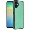 Samsung Galaxy A06 Kılıf Aras Deri Kapak - Koyu Yeşil