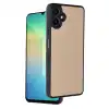 Samsung Galaxy A06 Kılıf Aras Deri Kapak - Pudra