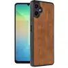 Samsung Galaxy A06 Kılıf Aras Deri Kapak - Taba