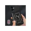 Samsung Galaxy A06 Kılıf Pars Lens Yüzüklü Silikon - Siyah